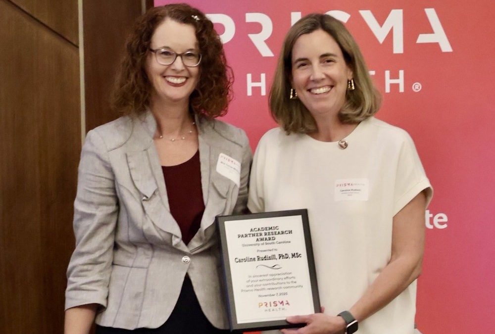 Prisma Health recognizes Caroline Rudisill with Academic Partner Research Award